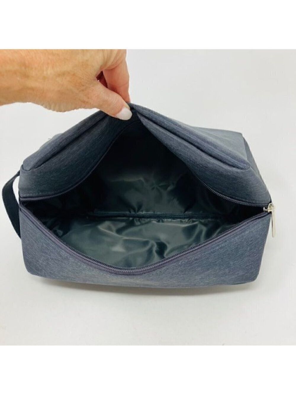 Dark Grey Men's Dopp kit - Picture 5 of 5